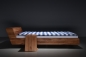 Preview: orig. LUGO I Modernes Design Bett 140x200 aus Massivholz